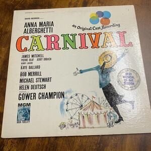 Anna Maria Alberghetti CARNIVAL BROADWAY CAST Original 1961 MGM MONO